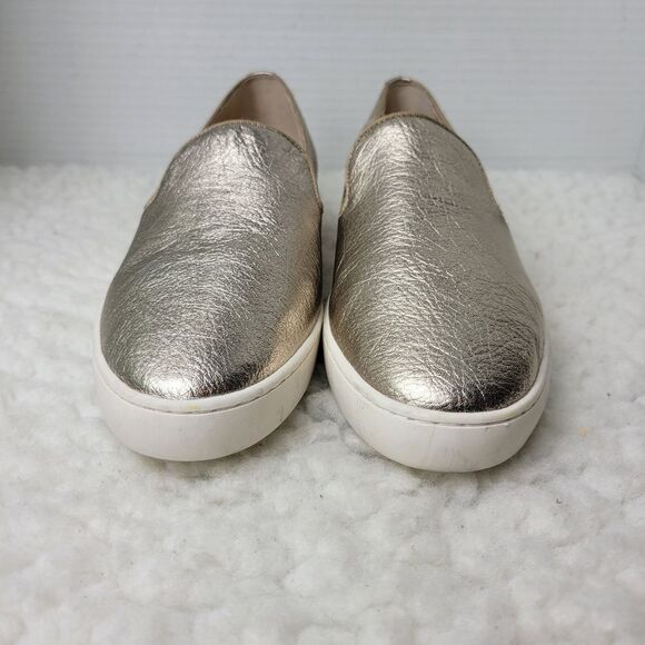 Birdies The Swift Women's Sneaker Size 7 Gold Leather Slip On Shoes SWF-GLD-0 - Picture 2 of 10